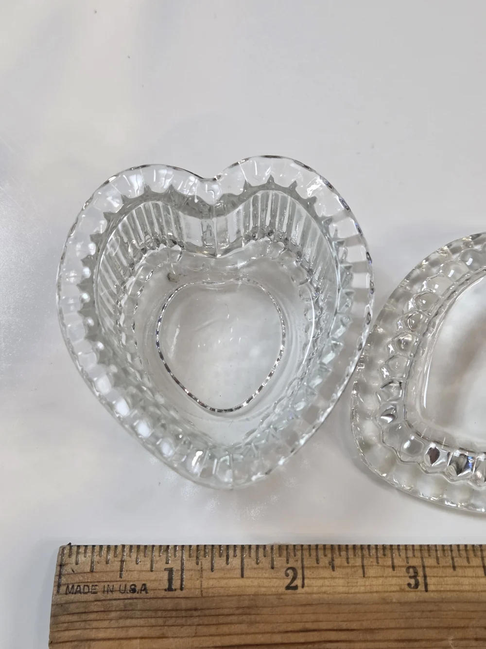 Clear Heart-Shaped Glass Trinket Box - Home Accents